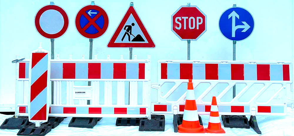 Verkehrsabsperrungen